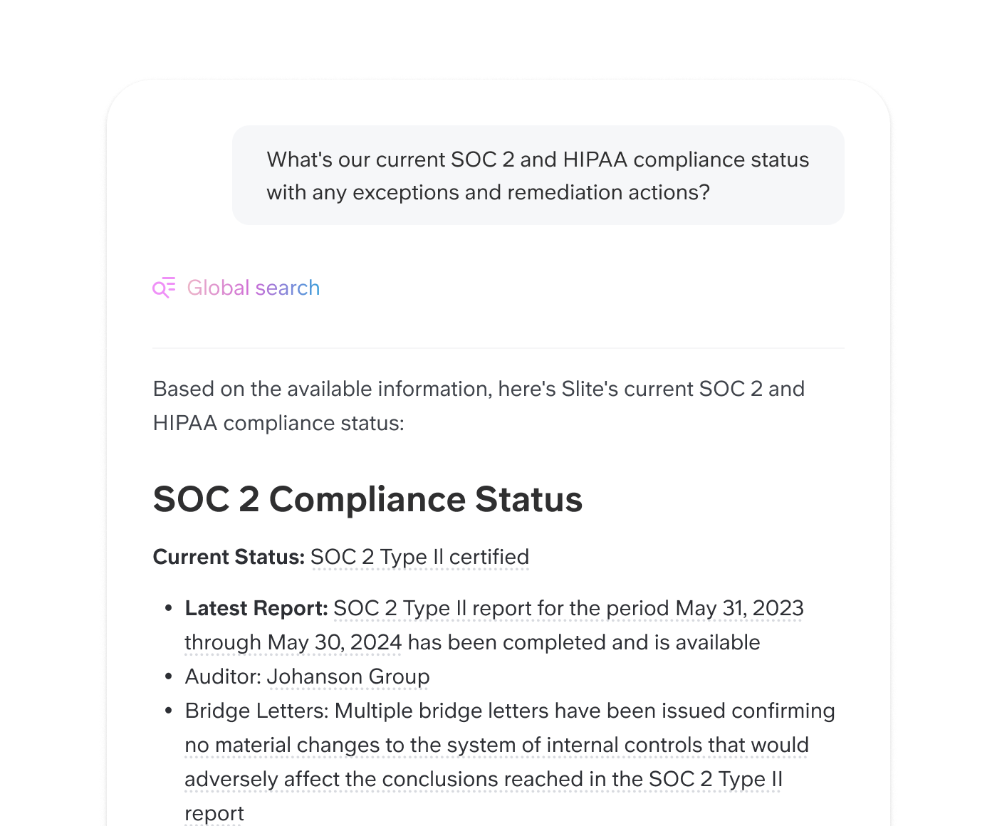 Stay audit-ready, ship reports without the hunt