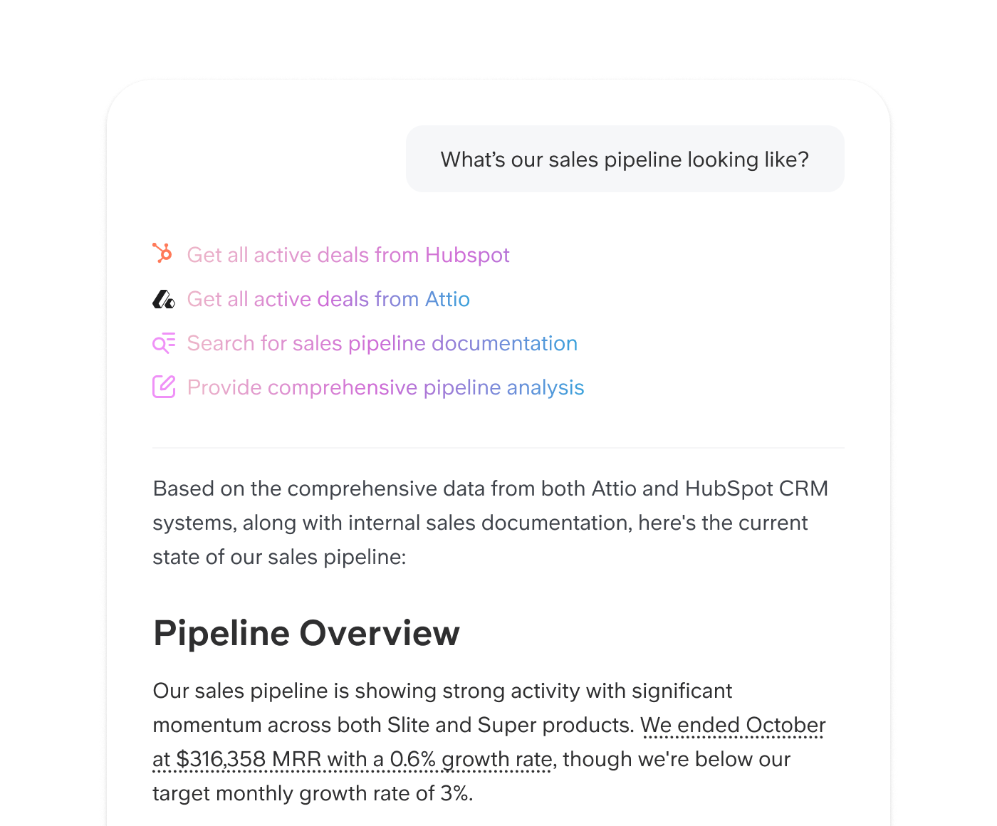 A 360° view of every account, ready for the call